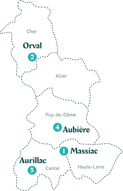 Carte des agences