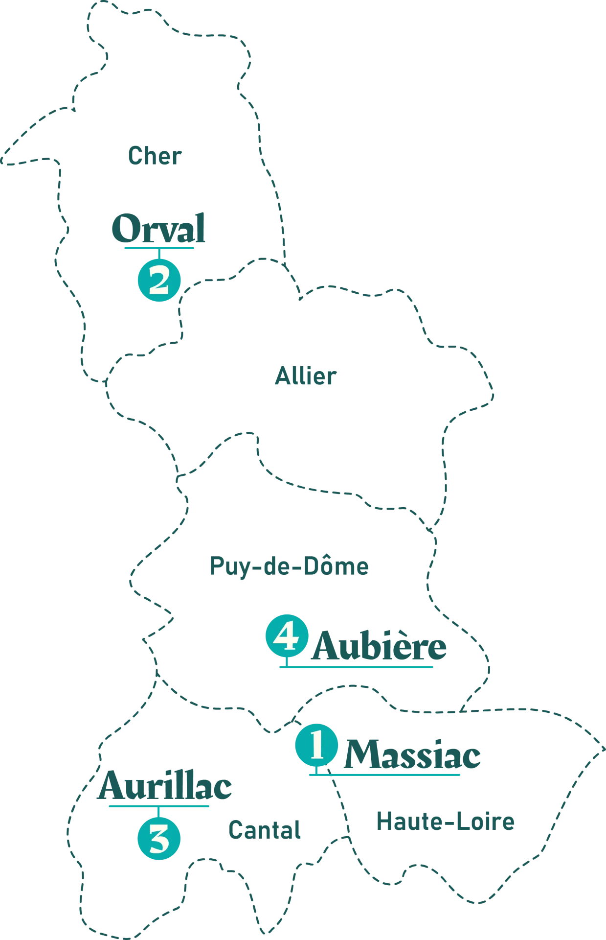 Carte des agences